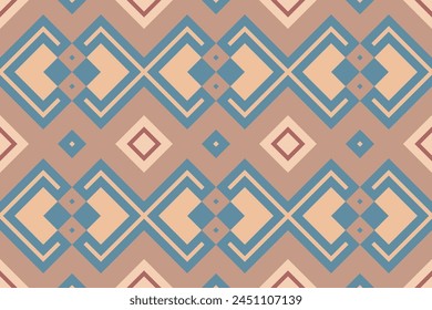 Navajo Stammes-Vektorgrafik nahtlose Muster. In: Native American Ornament. Ikat Ethnic South Western Deko-Stil. In: Boho Geometric Ornament. Nahtlose Vektorgrafik. Mexikanische Decke, Teppich. Gewebter Teppich.