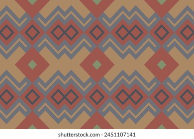 Navajo tribal vector seamless pattern. Native American ornament. Ikat Ethnic South Western deco style. Boho geometric ornament. Vector seamless pattern. Mexican blanket, rug. Woven carpet.