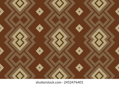 Navajo tribal vector seamless pattern. Native American ornament. Ikat Ethnic South Western deco style. Boho geometric ornament. Vector seamless pattern. Mexican blanket, rug. Woven carpet.
