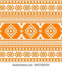 Navajo tribal vector seamless pattern. Native American ornament. Ethnic South Western decor style. Boho geometric ornament. Vector seamless pattern. Mexican blanket, rug. Woven carpet illustration.