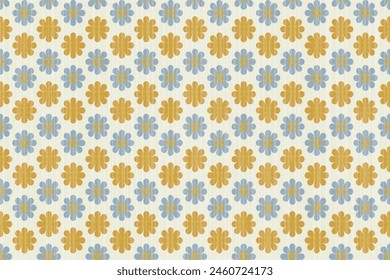 Navajo tribal vector seamless pattern. Native American ornament. Ethnic South Western decor style. Ikat Boho geometric ornament. Vector seamless pattern. Mexican blanket, rug. Woven carpet 