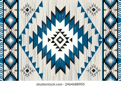 Navajo tribal vector seamless pattern. Native American ornament. Ethnic South Western decor style. Boho geometric ornament. Vector seamless pattern. Mexican blanket, rug. Woven carpet illustration