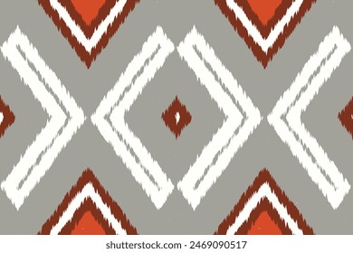 Navajo tribal vector seamless pattern. Native American ornament. Ikat Ethnic South Western style. Boho geometric ornament. Vector seamless pattern. Mexican blanket, rug. Woven carpet illustration.