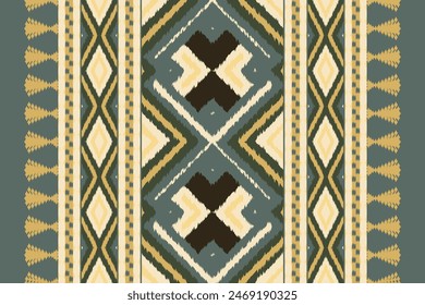 Navajo tribal vector seamless pattern. Native American ornament. Ikat Ethnic South Western style. Boho geometric ornament. Vector seamless pattern. Mexican blanket, rug. Woven carpet illustration.