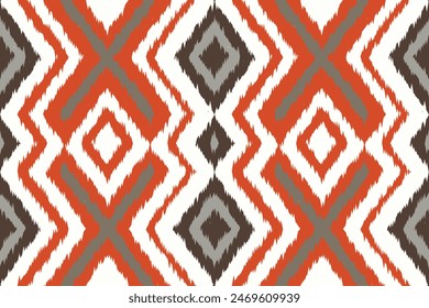 Navajo tribal vector seamless pattern. Native American ornament. Ikat Ethnic South Western style. Boho geometric ornament. Vector seamless pattern. Mexican blanket, rug. Woven carpet illustration.