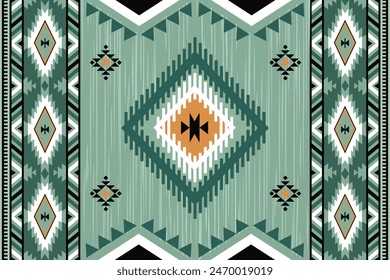 Navajo tribal vector seamless pattern. Native American ornament. Ethnic South Western decor style. Boho geometric ornament. blanket, rug. Woven carpet