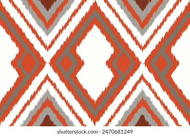 Navajo tribal vector seamless pattern. Native American ornament. Ikat Ethnic South Western style. Boho geometric ornament. Vector seamless pattern. Mexican blanket, rug. Woven carpet illustration.