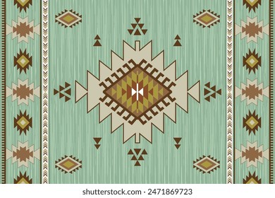 Navajo tribal vector seamless pattern. Native American ornament. Ethnic South Western decor style. Boho geometric ornament. Vector seamless pattern. Mexican blanket, rug. Woven carpet illustration
