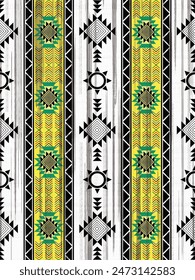 Navajo tribal vector seamless pattern. Native American ornament. Ethnic South Western decor style. Boho geometric ornament. Vector seamless pattern. Mexican blanket, rug. Woven carpet illustration