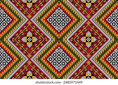 Navajo TRibal vector seamless pattern Native American ornament. Ethnic South WESTERN DECOR STYLE, Boho geometric ornament, vector seamless pattern, Mexican blanket rug, woven carpet illustration