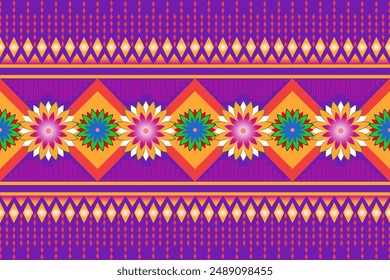 Navajo tribal vector seamless pattern. Native American ornament. Ethnic South Western decor style. Boho geometric ornament. Vector seamless pattern. Mexican blanket, rug. Woven carpet illustration.