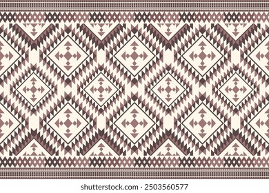 Navajo tribal vector seamless pattern. Native American ornament. Ethnic South Western decor style. Boho geometric ornament. Vector seamless pattern. Mexican blanket, rug. Woven carpet.