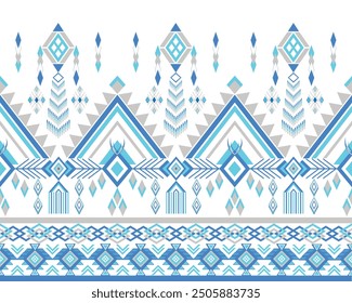 Navajo tribal vector seamless pattern. Native American ornament. Ethnic South Western decor style. Boho geometric ornament. Vector seamless pattern. Mexican blanket, rug.