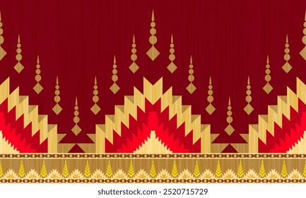 Navajo tribal vector seamless pattern. Native American ornament. Ethnic South Western decor style. Boho geometric ornament. Vector seamless pattern. Mexican blanket, rug.