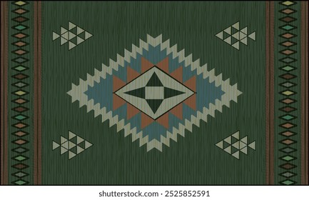 Navajo tribal vector seamless pattern. Native American ornament. Ethnic South
Western decor style. Boho geometric ornament. Vector seamless pattern. Mexican
blanket, rug. Woven carpet illustration