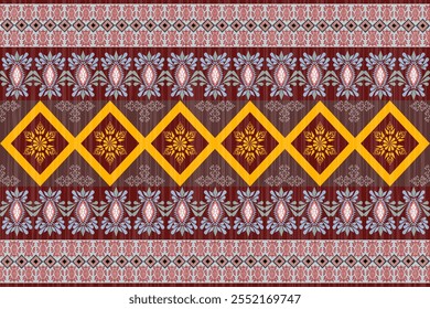 Navajo tribal vector seamless pattern. Native ornament. Ethnic  decor style. It Boho geometric ornament. Vector seamless pattern. Mexican blanket, rug. Woven carpet