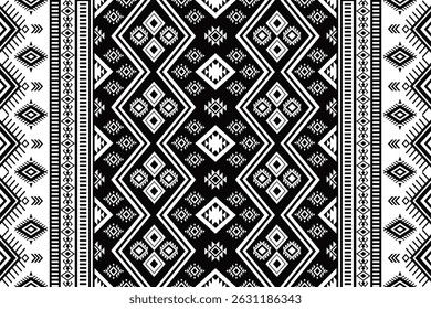 Navajo tribal vector seamless pattern. Native American ornament. Ethnic South Western decor style. Boho geometric ornament. Vector seamless pattern. Mexican blanket, rug. Woven carpet illustration
