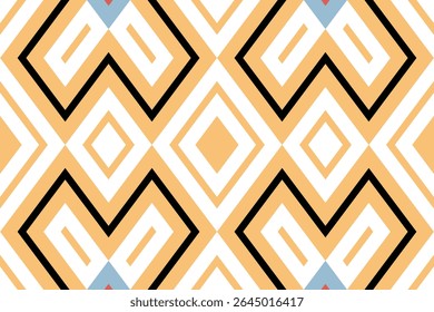 Navajo tribal vector seamless pattern. Native American ornament. Ethnic South Western decor style. Boho geometric ornament. Vector seamless pattern. Mexican blanket, rug. Woven carpet illustration