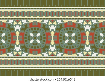 Navajo tribal vector seamless pattern. Native American ornament. Ethnic South Western decor style. Boho geometric ornament. Vector seamless pattern. Mexican blanket, rug. Woven carpet illustration