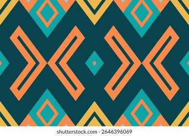 Navajo tribal vector seamless pattern. Native American ornament. Ethnic South Western decor style. Boho geometric ornament. Vector seamless pattern. Mexican blanket, rug. Woven carpet illustration