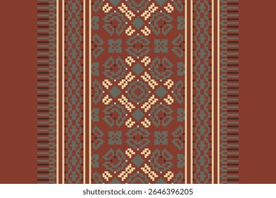 Navajo tribal vector seamless pattern. Native American ornament. Ethnic South Western decor style. Boho geometric ornament. Vector seamless pattern. Mexican blanket, rug. Woven carpet illustration