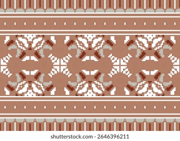 Navajo tribal vector seamless pattern. Native American ornament. Ethnic South Western decor style. Boho geometric ornament. Vector seamless pattern. Mexican blanket, rug. Woven carpet illustration