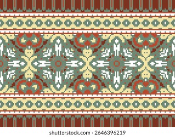Navajo tribal vector seamless pattern. Native American ornament. Ethnic South Western decor style. Boho geometric ornament. Vector seamless pattern. Mexican blanket, rug. Woven carpet illustration