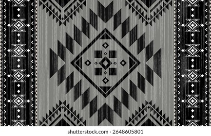 Navajo tribal vector seamless pattern. Native American ornament. Ethnic South Western decor style. Boho geometric ornament. Vector seamless pattern. Mexican blanket, rug. Woven carpet illustration
