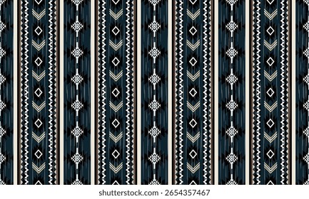 
Navajo tribal vector seamless pattern. Native American ornament. Ethnic South Western decor style. Boho geometric ornament. Vector seamless pattern. Mexican blanket, rug. Woven carpet illustration	
