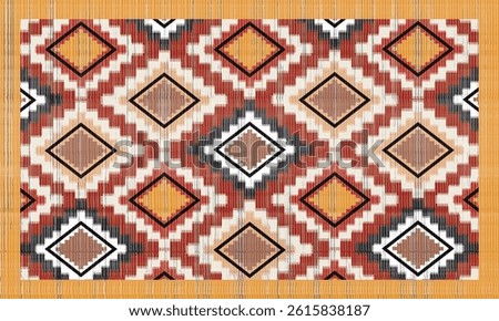 Navajo tribal vector seamless pattern. Native American ornament. Ethnic South Western decor style. Boho geometric ornament. Vector seamless pattern. Mexican blanket, rug. Woven carpet illustration