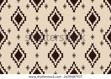 Navajo tribal vector seamless pattern. Native American ornament. Ethnic South Western decor style. Boho geometric ornament. Vector seamless pattern. Mexican blanket, rug. Woven carpet illustration