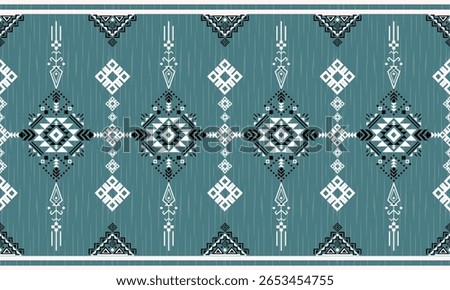 Navajo tribal vector seamless pattern. Native American ornament. Ethnic South Western decor style. Boho geometric ornament. Vector seamless pattern. Mexican blanket, rug. Woven carpet illustration
