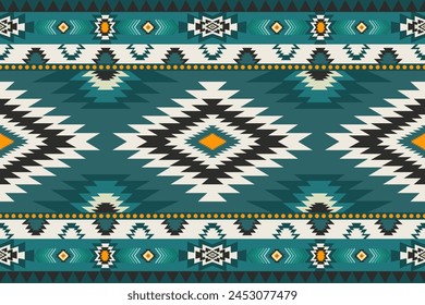 Patrón sin fisuras del Vector tribal navajo. Ornamento nativo americano. Diseño de fondo de patrón geométrico étnico Abstractas, Fondo de pantalla de la frontera india, alfombra, Fondo de pantalla, ropa, envoltura, batic, tela,