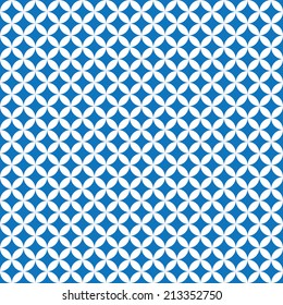Naval blue seamless geometrical pattern vector