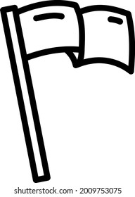 Bandera de diseño naval, ilustración, vector sobre fondo blanco.