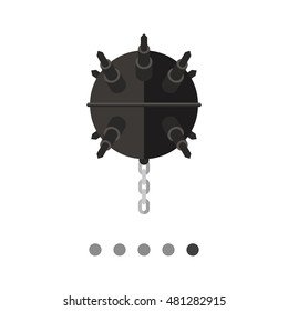 Naval Mine with Chain Icon