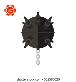 Naval Mine with Chain Icon
