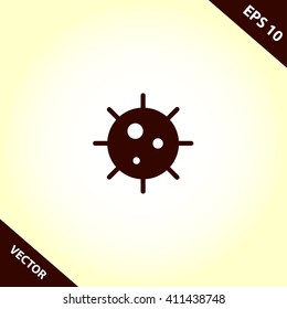 naval mine icon. naval mine vector illustration
