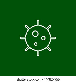 naval mine line icon