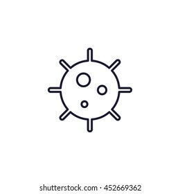 naval mine line icon