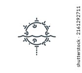 Naval mine marine single outline icon isolated on white. outline symbol anti-ship and submarine war. Quality design element naval mine with editable thin line stroke. pictogram underwater navy bomb