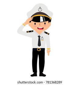 
The Naval Officer Wears A Uniform.