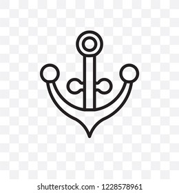 naval vector linear icon isolated on transparent background, naval transparency concept can be used for web and mobile
