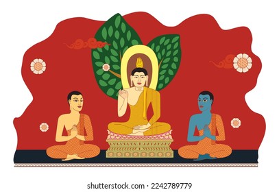 Navam Poya - Appointment of Sariputta (Sariyuth) and Moggallana (Mugalan) as the first two chief disciples (Aggasavakes) of Gautama Buddha.