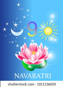 Navaratri celebration postcard