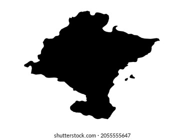 Navarra-Provincia de Navarra-Spain map, fully editable detailed vector map of Navarra-Provincia de Navarra-Spain . The file is suitable for editing and printing of all sizes.