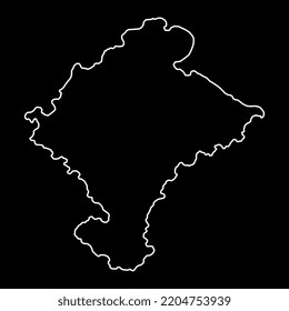 Navarre map, Spain region. Vector illustration.