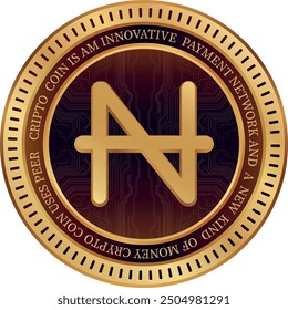 navcoin-nav cryptocurrency images on abstract background. 3d illustrations.