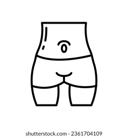 Navel Symbol in Vektorgrafik. Illustration