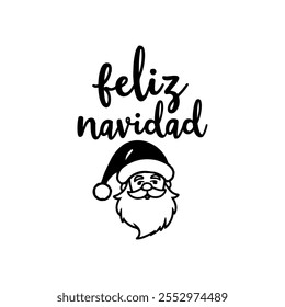 feliz navidad oder frohe weihnachten typografie kalligraphie letterings text vektor design illustrationen